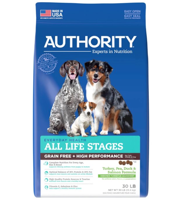 authority dog food